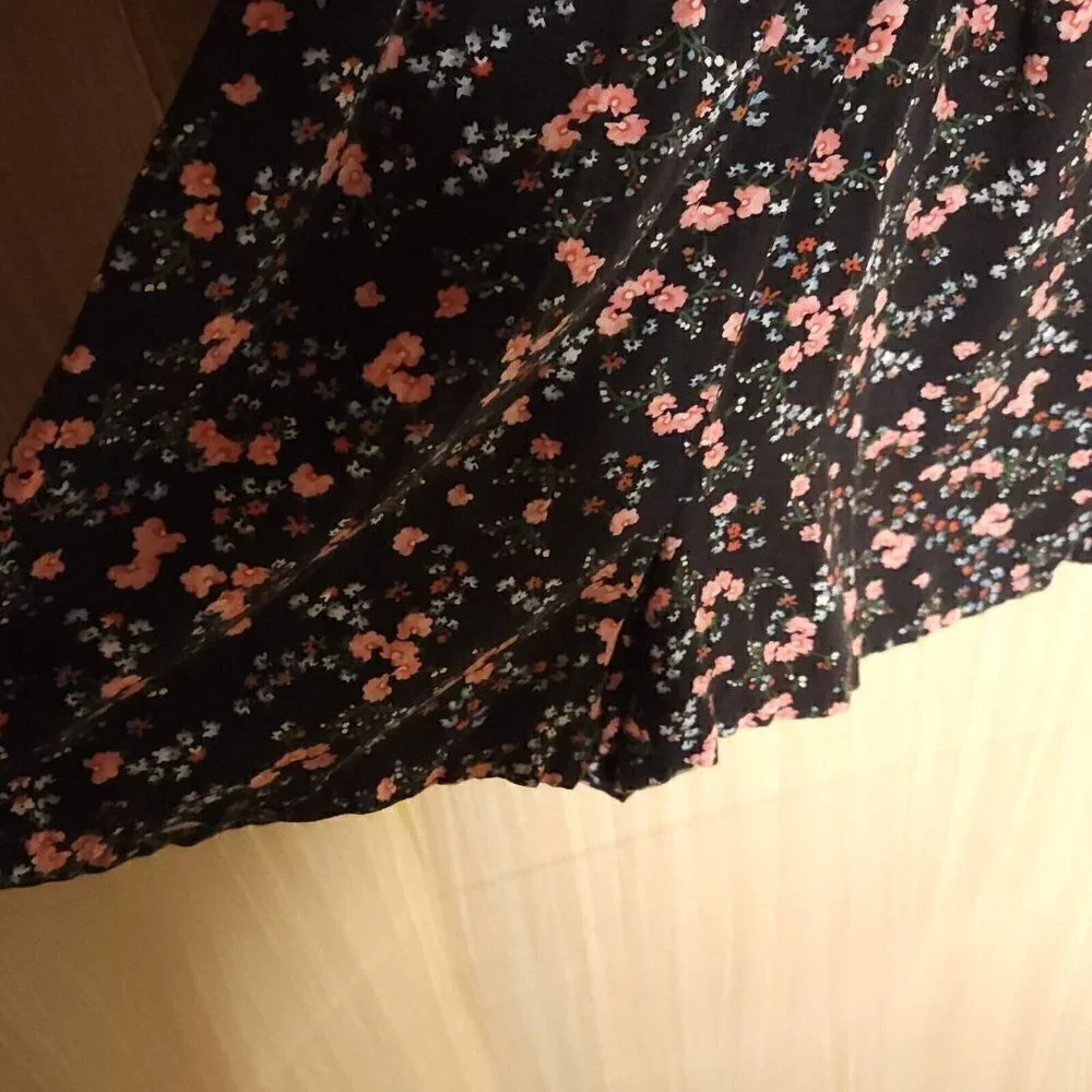 Old Navy Girls Black Pink Silky Romper 10-12